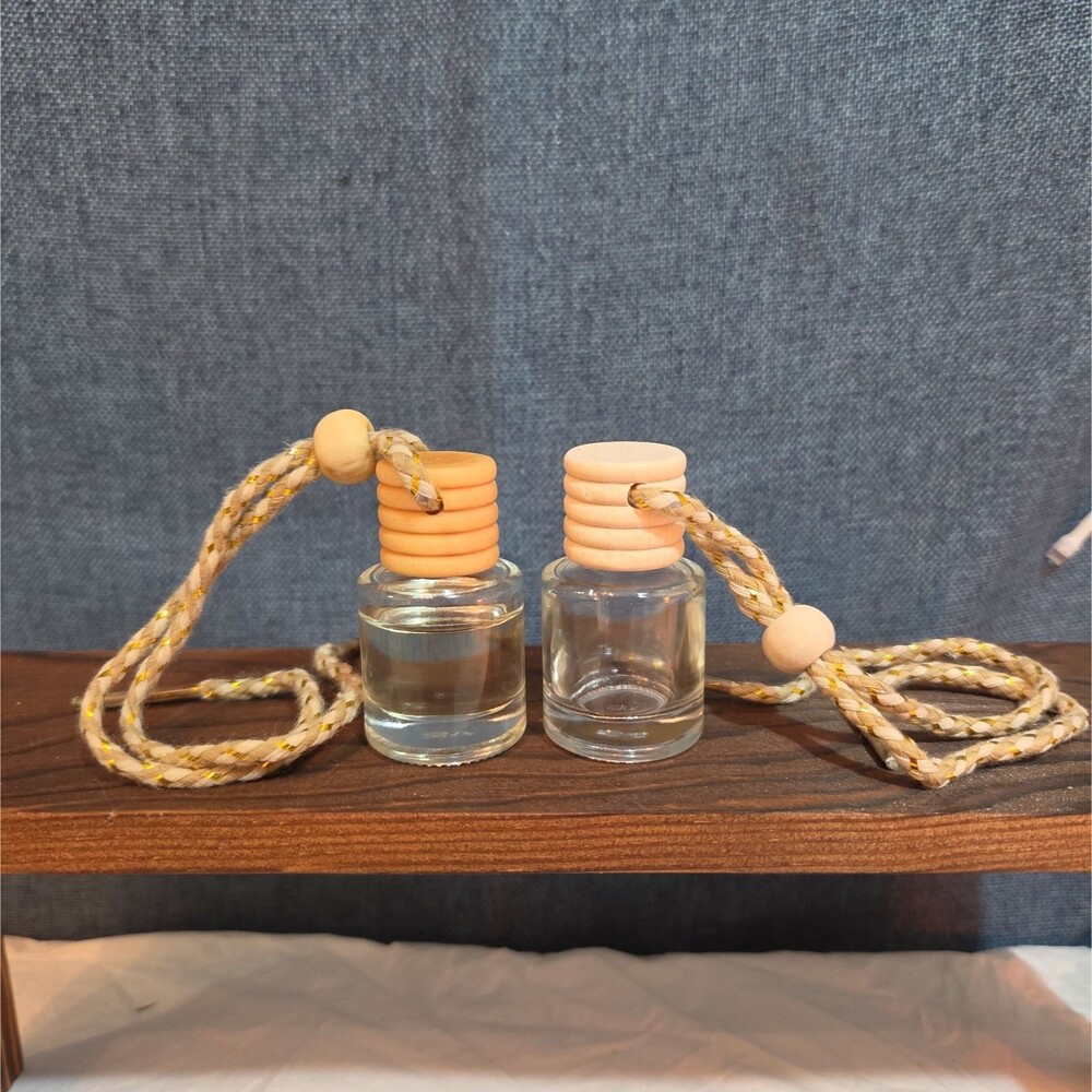 2 (8ml) Rearview Car Oil Diffusers Pick Your Scent Wood Glass Boho | 16ml Total - Picture 5 of 16